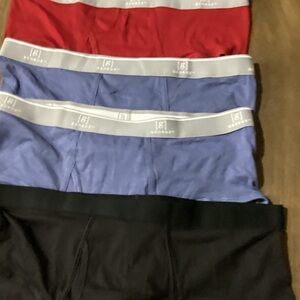 George Men's Briefs - Vibrant Red, Deep Blue, Sleek Black